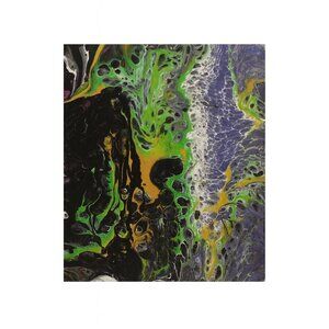 Handmade Abstract Acrylic Pour Painting